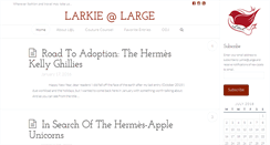 Desktop Screenshot of larkieatlarge.com